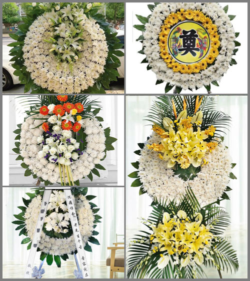 四川成都武侯区石羊场街道新园社区花圈速递